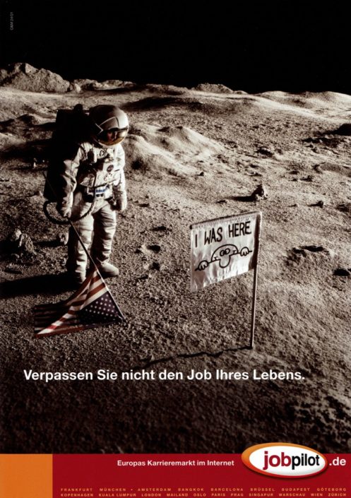 jobpilot - B2C-Awareness Kampagne (Relaunch) I Motiv: "Astronaut" 1/1-Seite I Agentur: Ogilvy